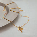 The Pink Charm Necklace / 18K Gold Plated view 5