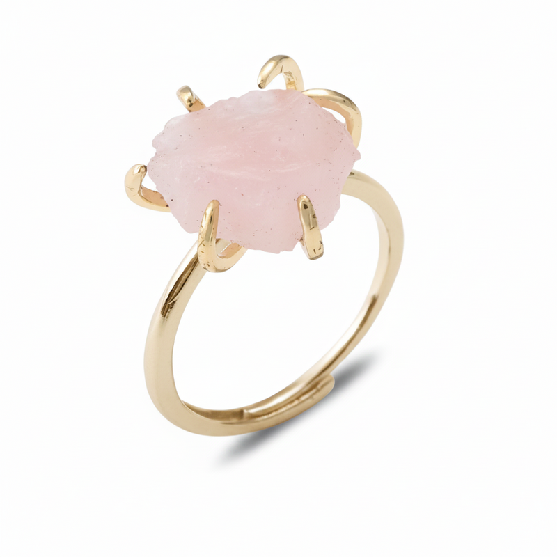 The Raw Cut Crystal Rings