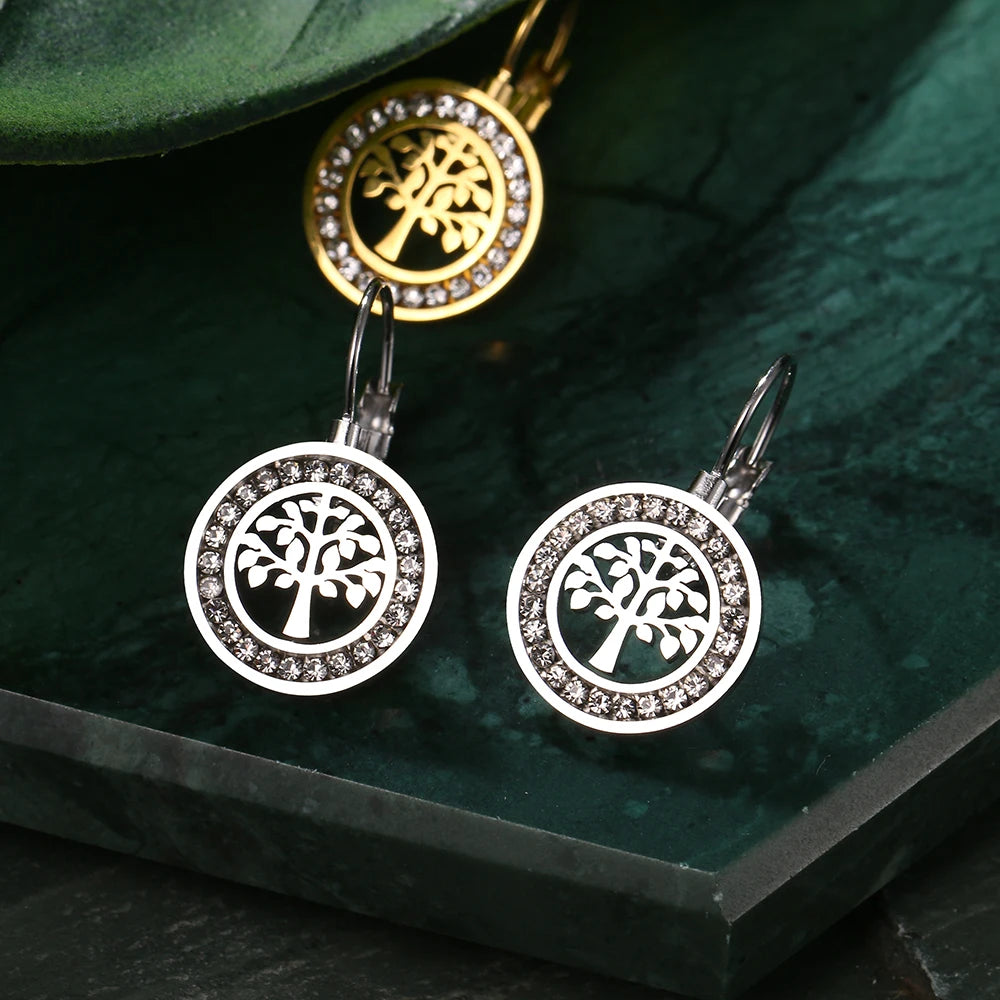 The Tree of Life Earrings / Stainless Steel - Nina Kane Jewellery