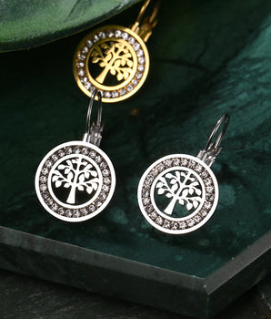 The Tree of Life Earrings / Stainless Steel - Nina Kane Jewellery