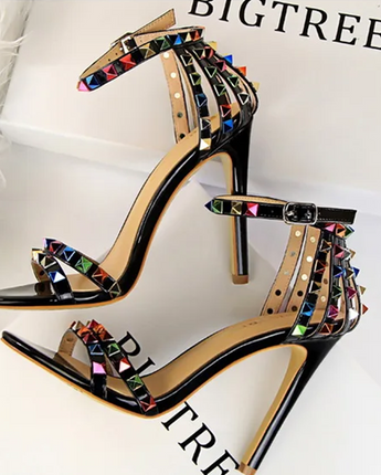 The "Prism" Stiletto Sandals - Nina Kane Jewellery