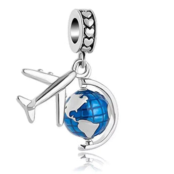 The World Traveler Charm / Alloy - Nina Kane Jewellery