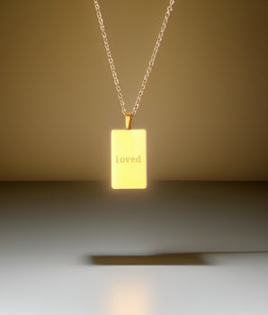 Demeter Feel Good Square Pendants / 18K Gold Plated - Nina Kane Jewellery