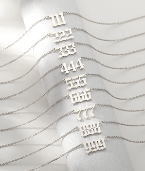 Angel Number Chain Necklaces / Stainless Steel - Nina Kane Jewellery
