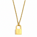 Signature Lock Initial Necklace view 6