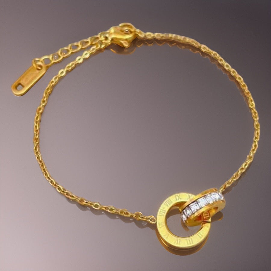 Birkley Roman Bracelets / Stainless Steel - Nina Kane Jewellery