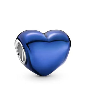 The Blue Heart Charm / Alloy - Nina Kane Jewellery