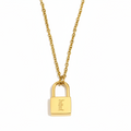 Signature Lock Initial Necklace view 9
