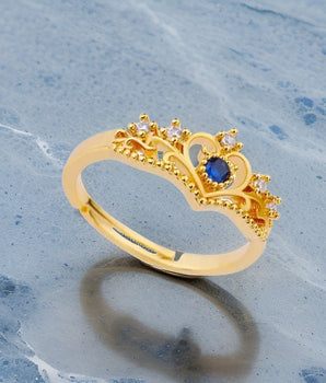 Rococo Tiara Crown Ring  / Stainless Steel - Nina Kane Jewellery