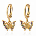 Briar Butterfly Hoop Earrings view 1