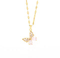 Khloe Crystal Butterfly Necklace view 1