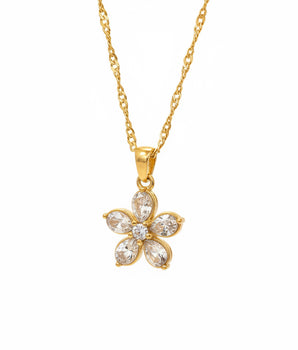 The Crystal Bloom Necklace - Nina Kane Jewellery