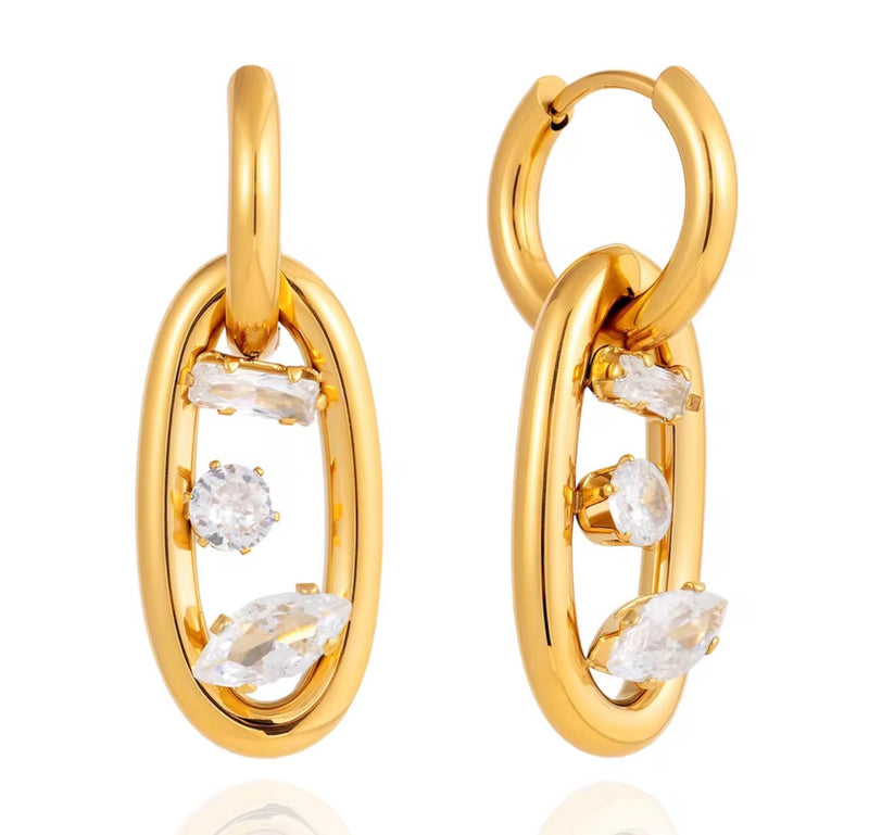 The Yvonne Crystal Earrings
