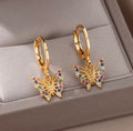 Briar Butterfly Hoop Earrings view 4