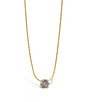 Dainty Solitaire Gemstone Necklace - Nina Kane Jewellery
