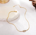 Elianne Herringbone Diamond Necklace view 5