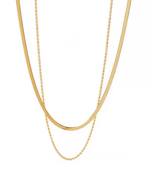 Emma Double Layered Necklace - Nina Kane Jewellery
