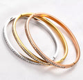 Carmella Diamond Bangles view 3