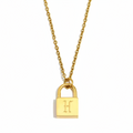 Signature Lock Initial Necklace view 12