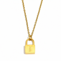 Signature Lock Initial Necklace view 13