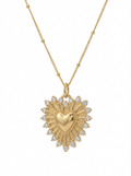 Katherine Diamond Heart Necklace view 5