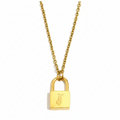 Signature Lock Initial Necklace view 14