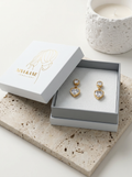 The Florence Drop Heart Studs view 6