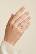 The Yasmin Three Stone Ring view 5