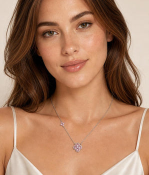 The Silver Clover Necklaces - Nina Kane Jewellery