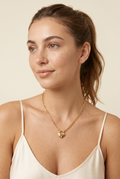 The Pearl Heart Lock Necklace view 2