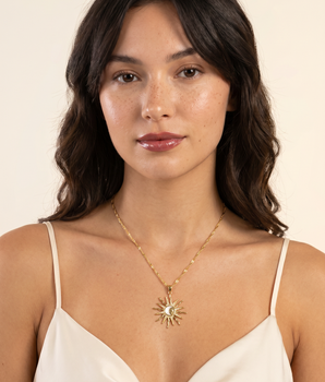 The Celeste Sun & Moon Pendant - Nina Kane Jewellery