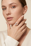 The Yasmin Three Stone Ring view 4