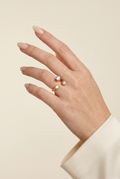 The Yasmin Three Stone Ring view 3