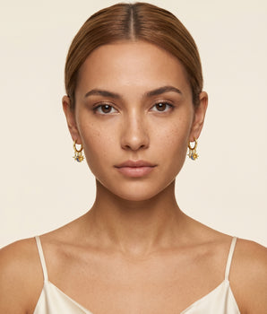 The Celestial Trio Charm Earrings - Nina Kane Jewellery