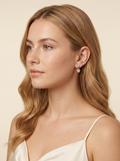 The Florence Drop Heart Studs view 2