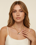 Pearl & Gemstone Charm Necklace view 3