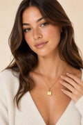 Signature Lock Initial Necklace view 2