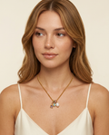 Pearl & Gemstone Charm Necklace view 4