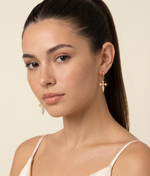 The Juliet Cross Earrings - Nina Kane Jewellery