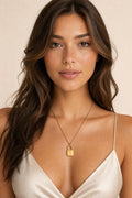 Signature Lock Initial Necklace view 3