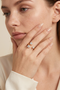 The Yasmin Three Stone Ring view 2