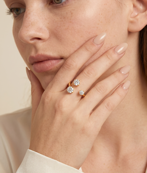 The Yasmin Three Prong Ring - Nina Kane Jewellery