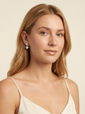 The Florence Drop Heart Studs view 3