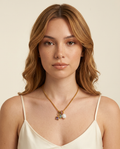 Pearl & Gemstone Charm Necklace view 2