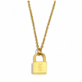 Signature Lock Initial Necklace view 16