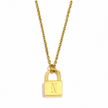 Signature Lock Initial Necklace view 18