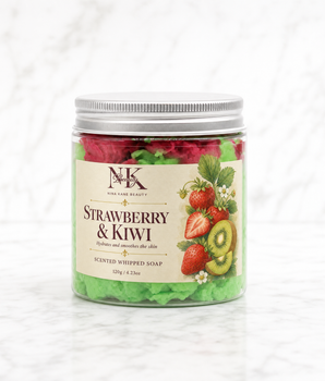 Organic Strawberry & Kiwi Whipped Soap - Nina Kane Jewellery