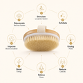 Natural Boar Bristle Body Brush view 4