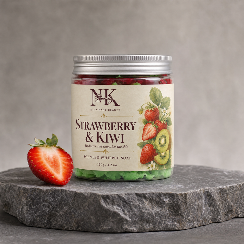 Organic Strawberry & Kiwi Whipped Soap