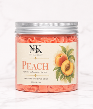 Organic Peach Whipped Soap - Nina Kane Jewellery